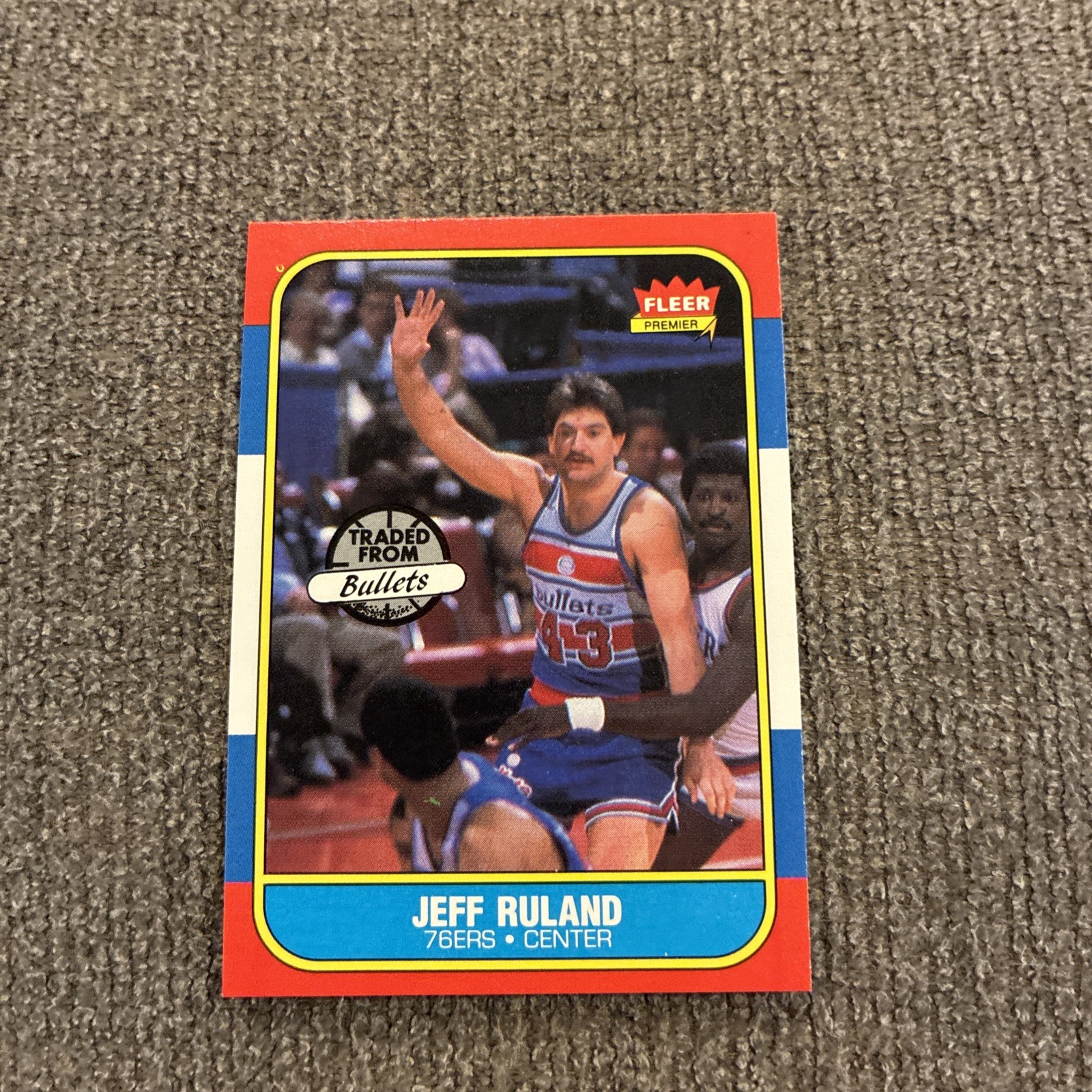 1986-87 Fleer - Jeff Ruland #96 Washington Bullets Nm Mt Or Better Free Shipping