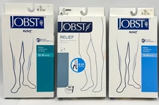 JOBST RELIEF Compression Stockings Knee High Beige CHOOSE SIZE & 15-20 20-30 NEW