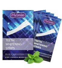 MySmile 28pc Teeth Whitening Strips 6 HP Bleaching Whitener Strips 14 Treatments