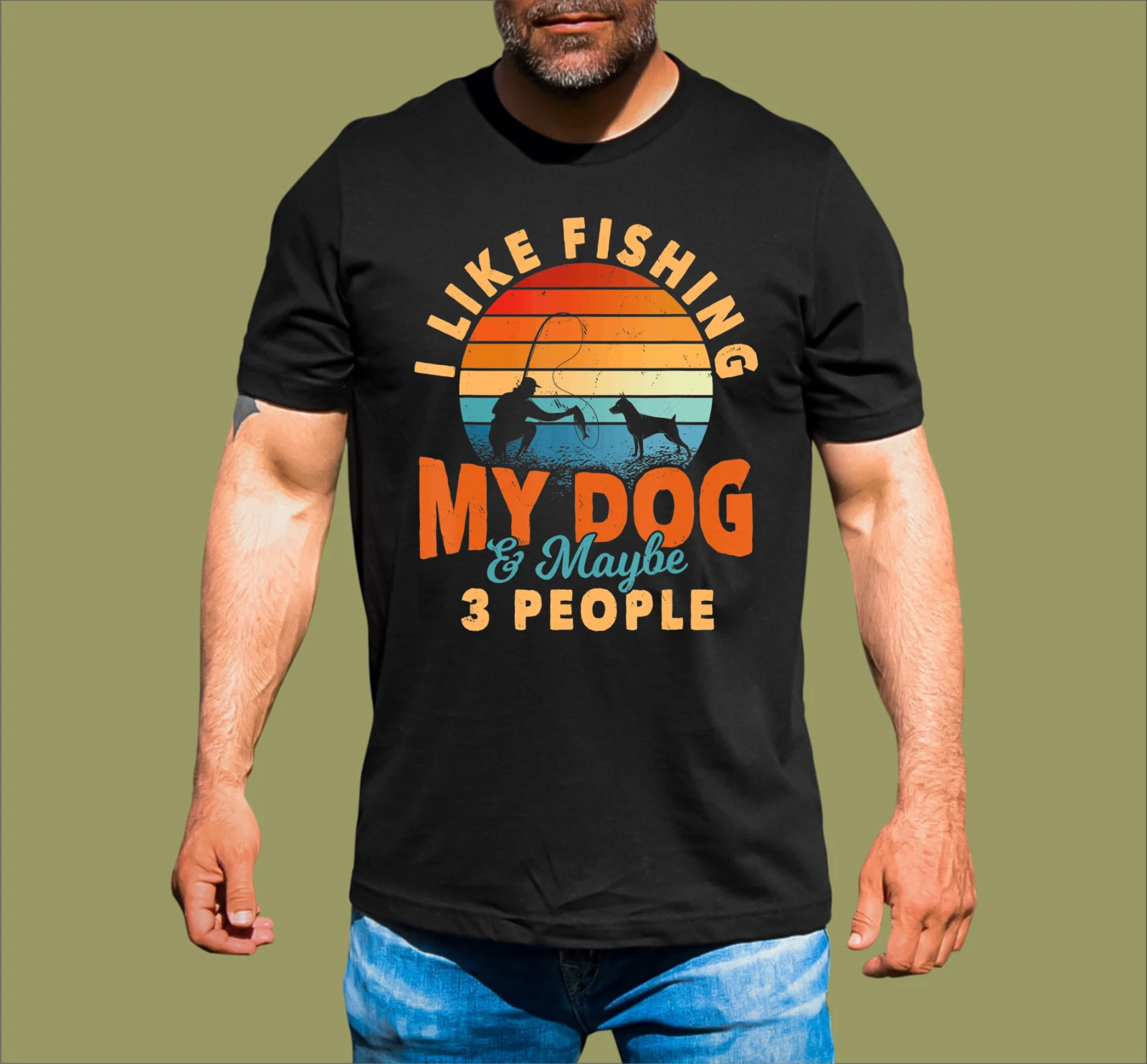 I LIKE FISHING AND MY DOG T-SHIRT