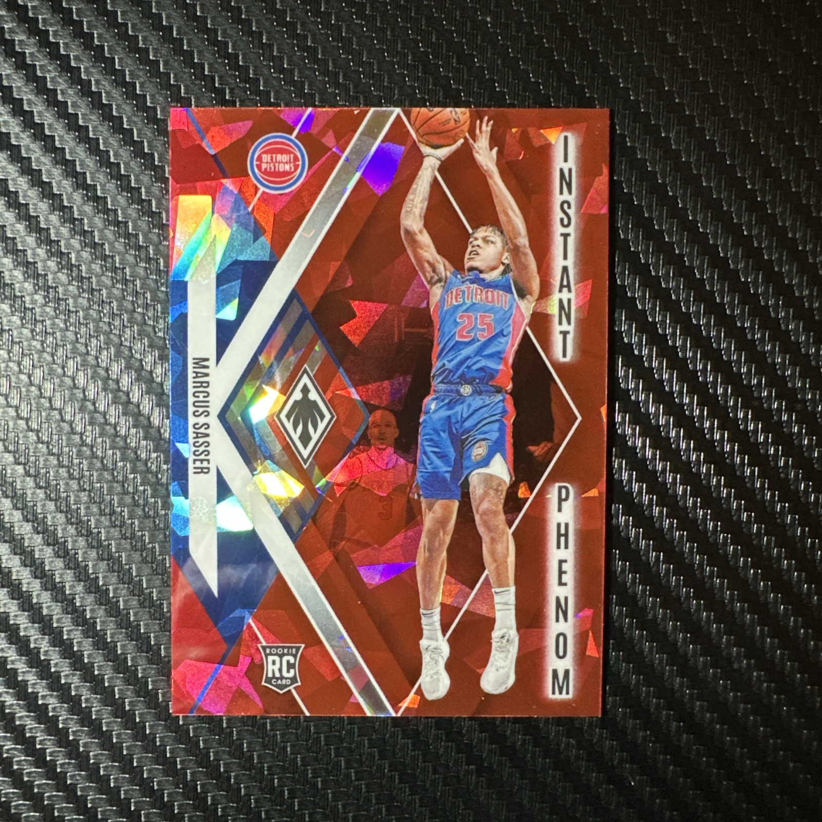 2023-24 Panini Phoenix Instant Phenom Red Ice #18 Marcus Sasser RC - Pistons