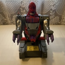 Toy Biz 1993 Voice Bot Robot Toy Gray Red Purple Transforming Feature MPN 15094