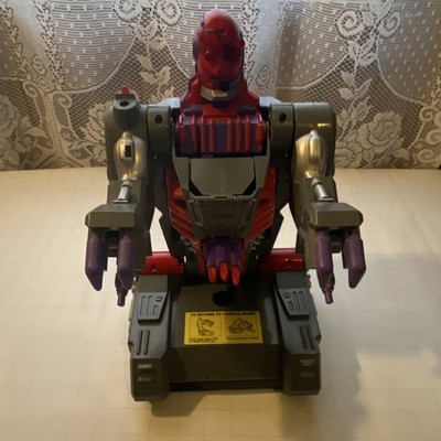 Toy Biz 1993  Voice Bot Robot Toy Gray Red Purple Transforming Feature MPN 15094