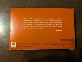 Game and Watch Ball - Club Nintendo Exclusive - Never Opened! NIP