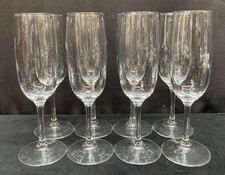 Crystal Glass Champagne Flutes 7 7/8  Set of ...