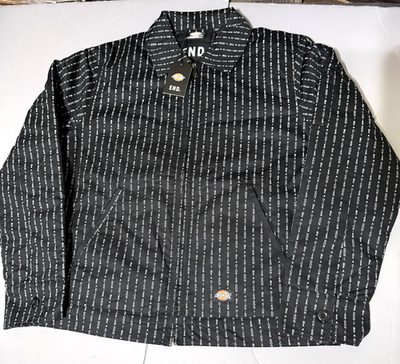 END. × Dickies Eisenhower Jacket END X Dickies Men's Insulated Lined Pinstriped Eisenhower Jacket
