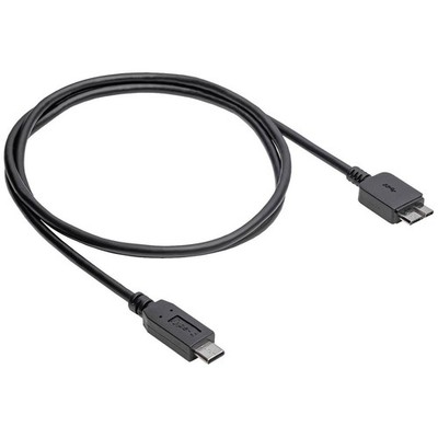 Akyga AK-USB-44 USB Micro-B 3.0 A USB-C Plug 1m USB Cable Black
