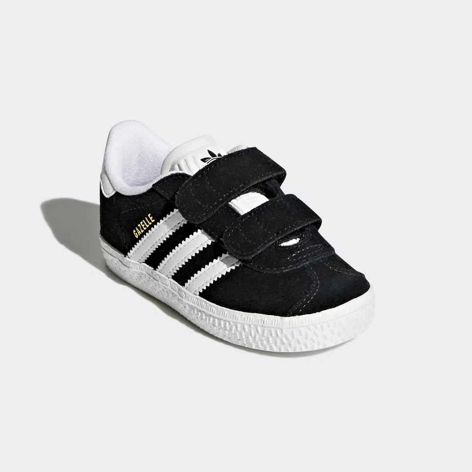 Adidas Gazelle CQ3139 Zapatilla Niño Pequeño Negro Gamuza Gancho y Lazo Estilo de Vida Zapatos Foto 3 de 4