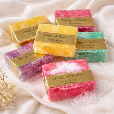 Luffa Seife Peeling Duftseife Handgemachte Naturseife 125g Rose Jasmin Neroli