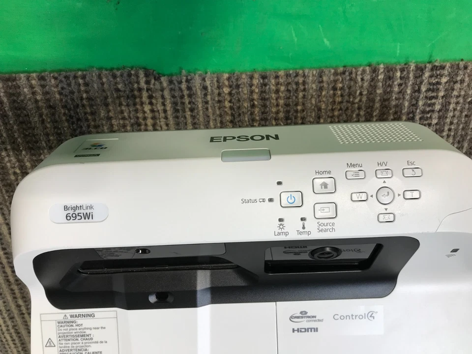Epson BrightLink 695WI / H740A 3LCD WXGA Projector 3500 Lumens VARIOUS HOURS - Image 4 of 4