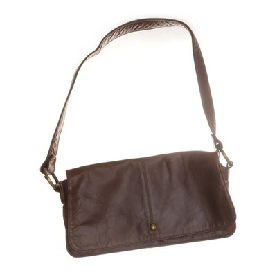 La Redoute, Umhängetasche, Damen, Baumwolle/Leder, Braun, 27, 5, 15 cm #ysg
