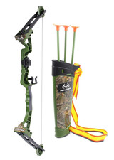 Realtree Jr. Compound Bow Set; PVC Tipped Suction Cup Arrows Can Be Propell