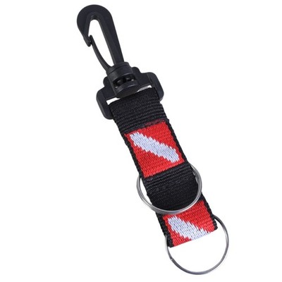 Scubas Diving Lanyard with 2 Keyrings Dives Camera Light Keeper Holder