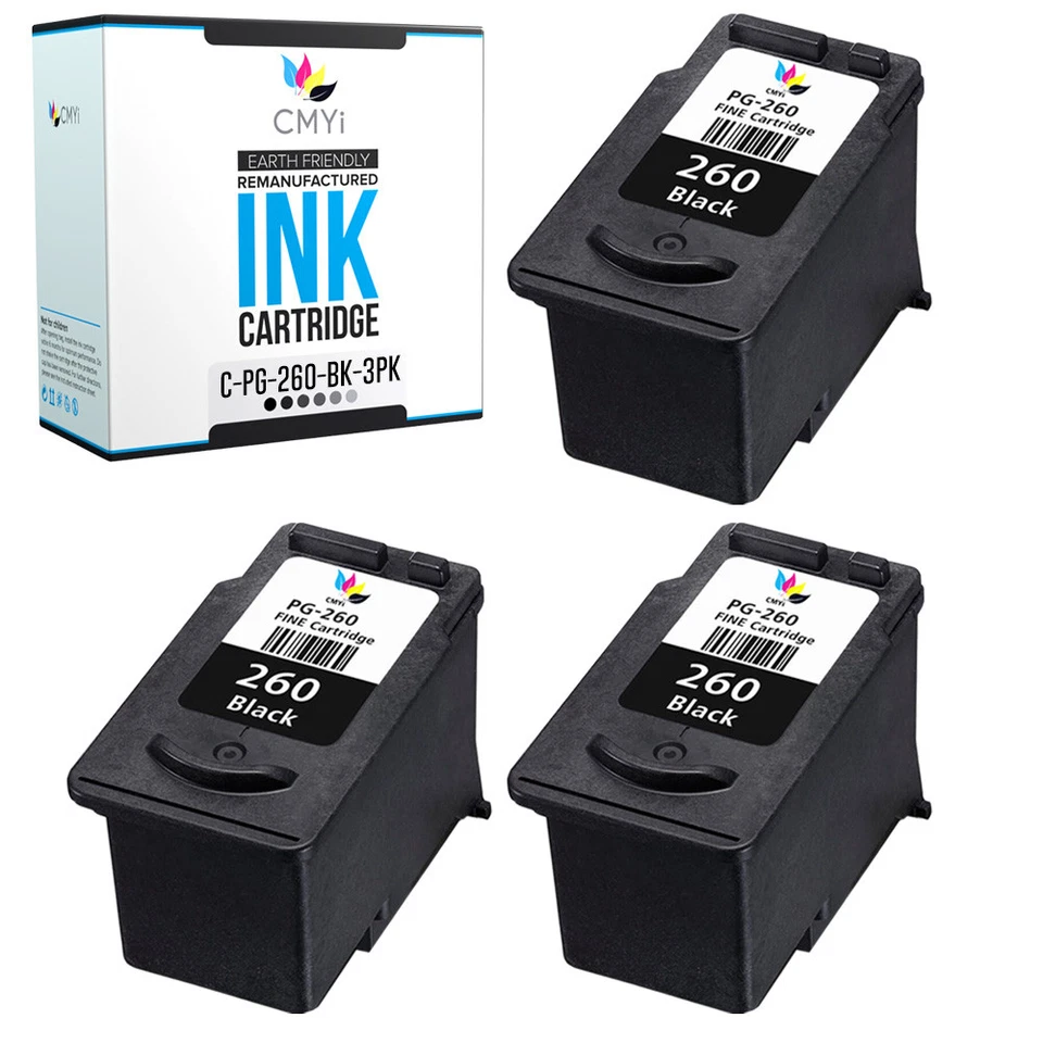 PG-260 CL-261 Ink Cartridges Lot for Canon 260 261 Combo Pack Fits PIXMA - Image 4 of 4