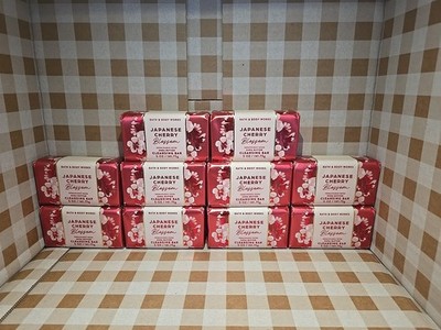 (10x  Japanese Cherry Blossom Bath &  Works Shea Cleansing Bar Soap NEW VERSION