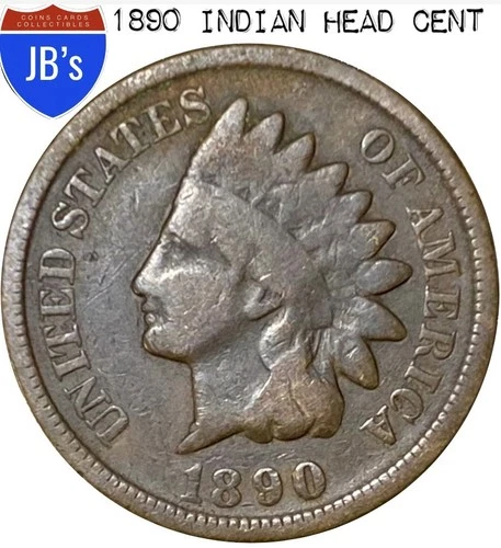 1890 Indian Head Cent Penny 1c - Good (G)