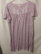 Secret Treasures Sleepwear Nightgown Pink Floral Sz 2X Cottagecore 18W-20W