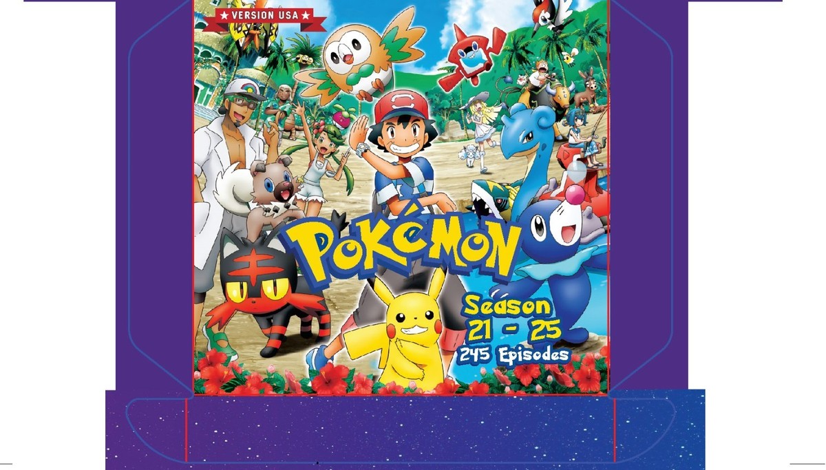 Anime DVD Pokemon Complete TV Series Season 21-25 Vol.1-245End