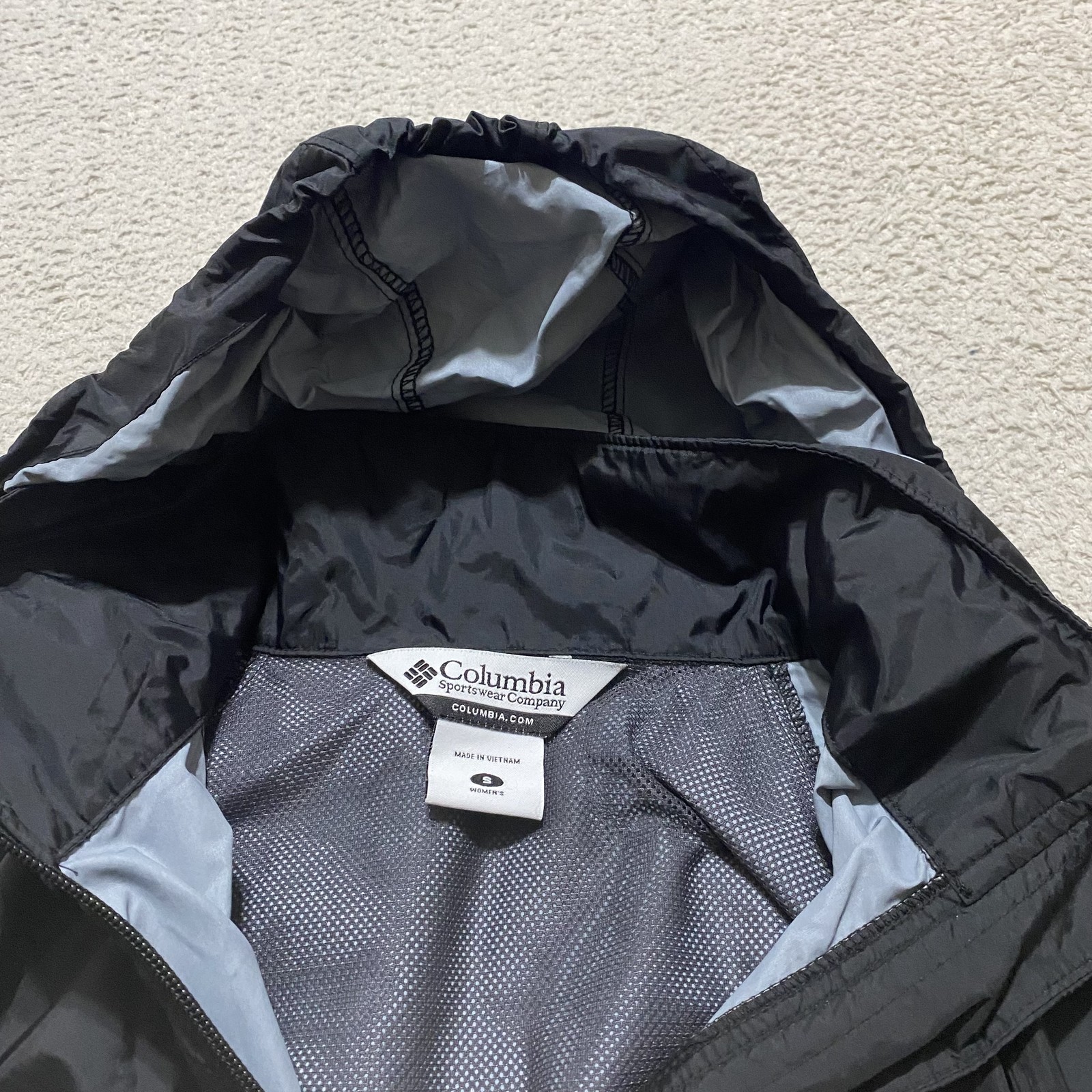 Columbia Jacket Womens Small Solid Black Pack Hoo… - image 9