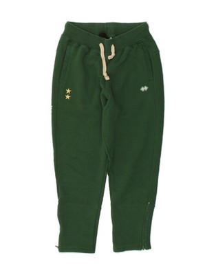 ERREA Womens Graphic Tracksuit Trousers UK 2 2XS  Green BZ02
