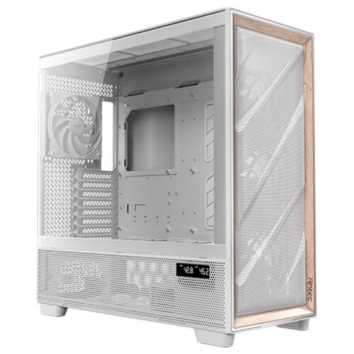 Case computer desktop ATX Antec FLUX PRO White EUV Bianco Legno