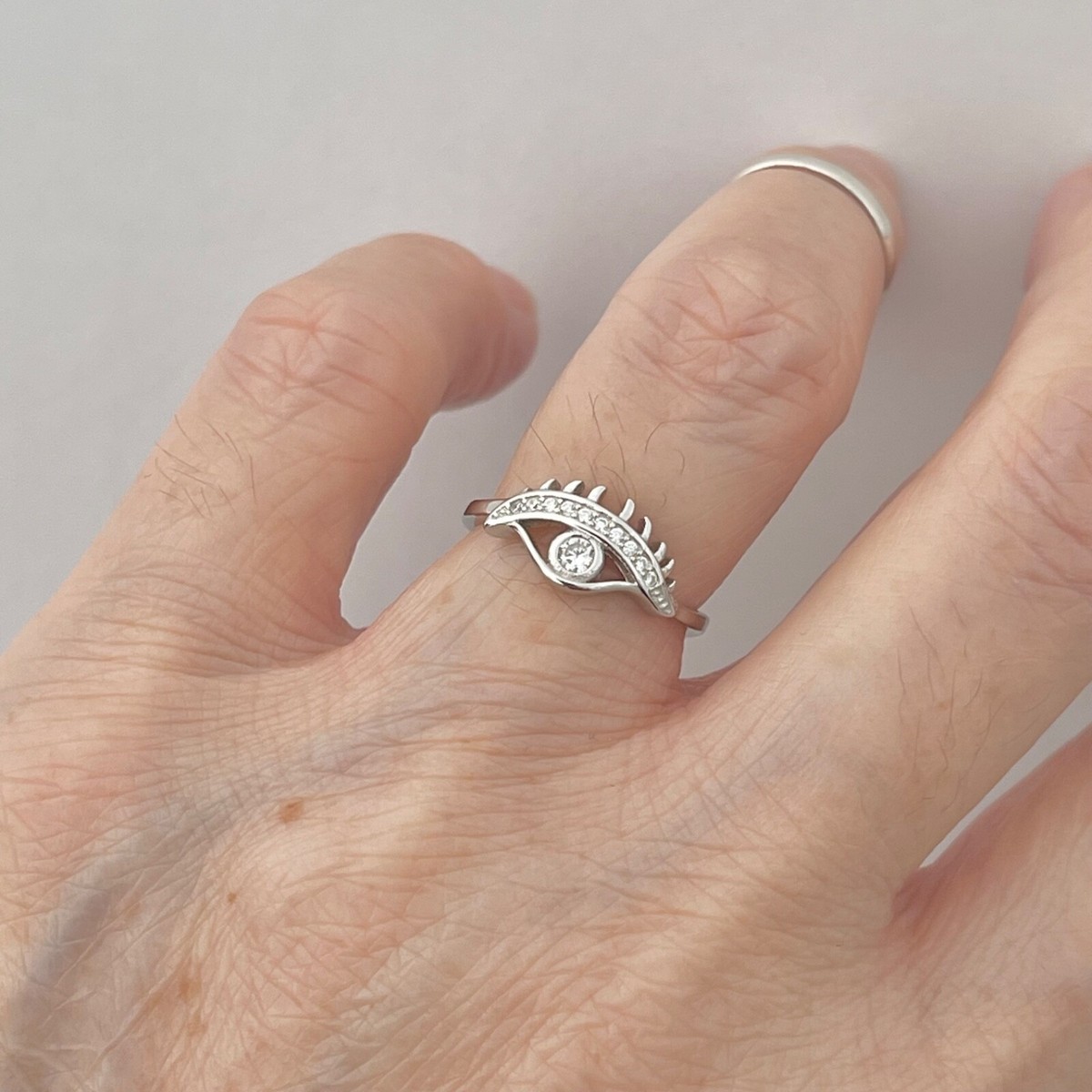 Suplight Jewelry: 925 Sterling Silver Celtic Knot Band Ring, 2MM Thin Vintage Finger Thumb Ring For Women