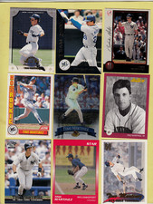 9 card oddball lof TINO MARTINEZ Pre ROOKIE Topps Finest Team 2000 Studio NICE+
