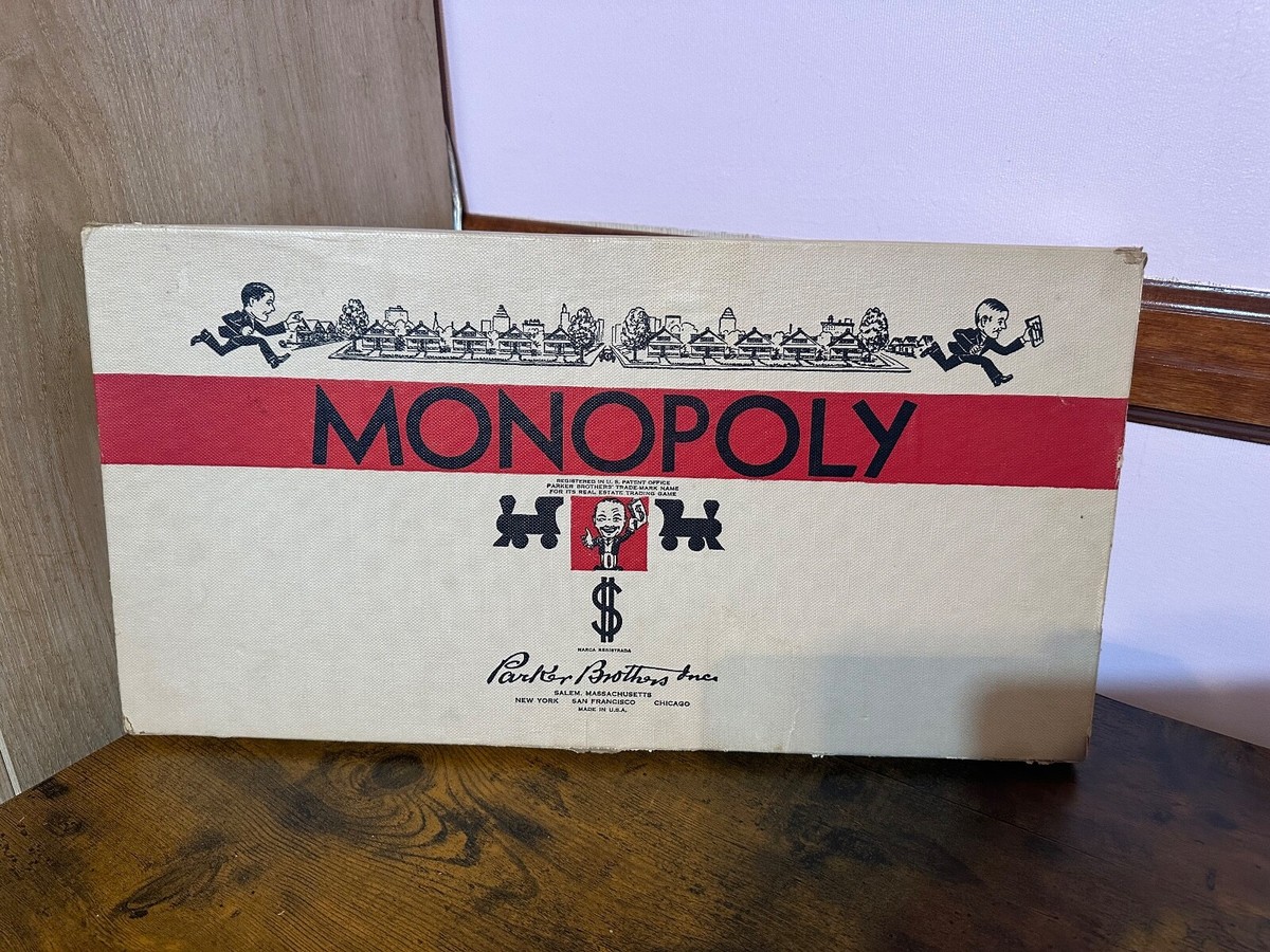 Vintage Board Game: Famous White Box Monopoly No. 9 | eBay