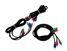 6FT - 3RCA Male to Male RGB Audio/Video Component Cable 3 Pcs