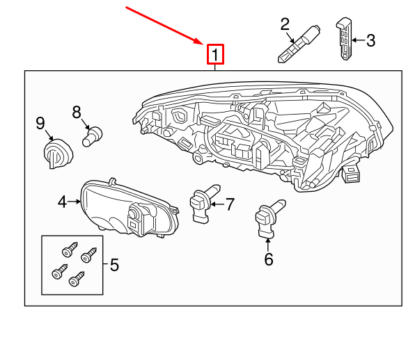 Volvo Xc60 Mk1 Front Left Headlight LHD 31698816 Genuine for sale  