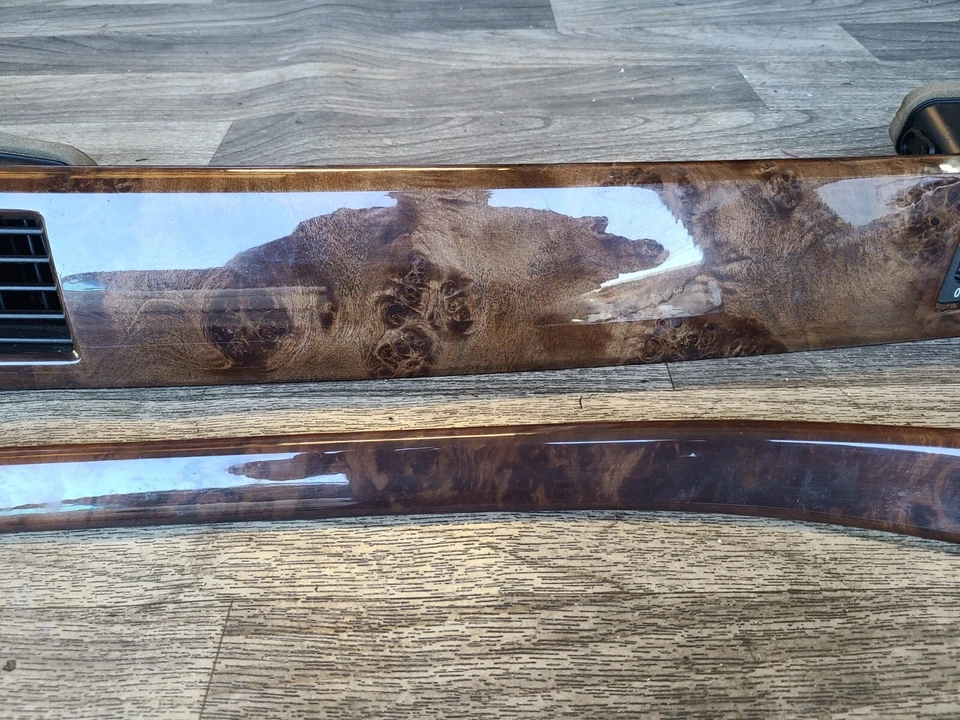 08 09 10 宝马 E60 528xi 530i 525i 535Xi 中心 DASH 面板木质装饰边框 VENTS — 第 3/4 张图片