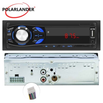 Single 1 Din Bluetooth Car Radio Charging MP3 FM Digital Audio USB/AUX/TF Player