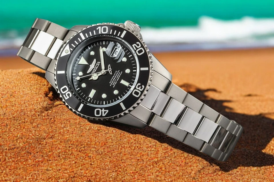 Мужские автоматические часы Invicta 45 мм ТВЕРДЫЙ ТИТАН Pro Diver NH35A 200 м 0420 - Изображение 4 из 4