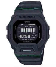 Casio G-Shock G-SQUAD Bluetooth® Black Resin Band Watch GBD200UU-1D 454952632199