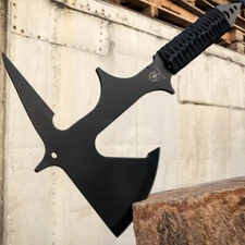 15" SURVIVAL CAMPING TOMAHAWK THROWING AXE BATTLE HATCHET HUNTING KNIFE TACTICAL