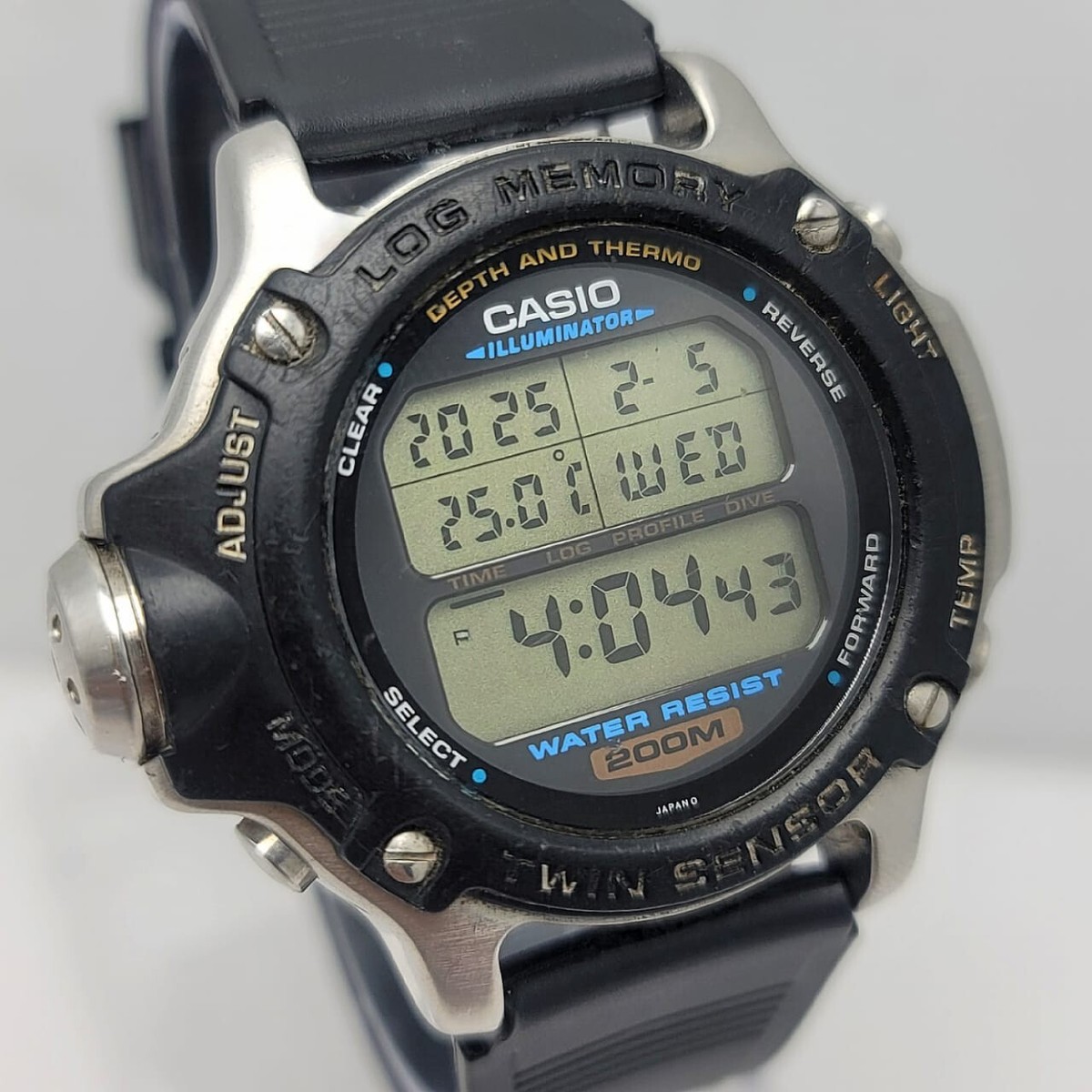 CASIO DEP-610 ツインセンサー CASIO カシオ G-SHOCK LOG MEMORY 腕時計 ブラック DEP-610