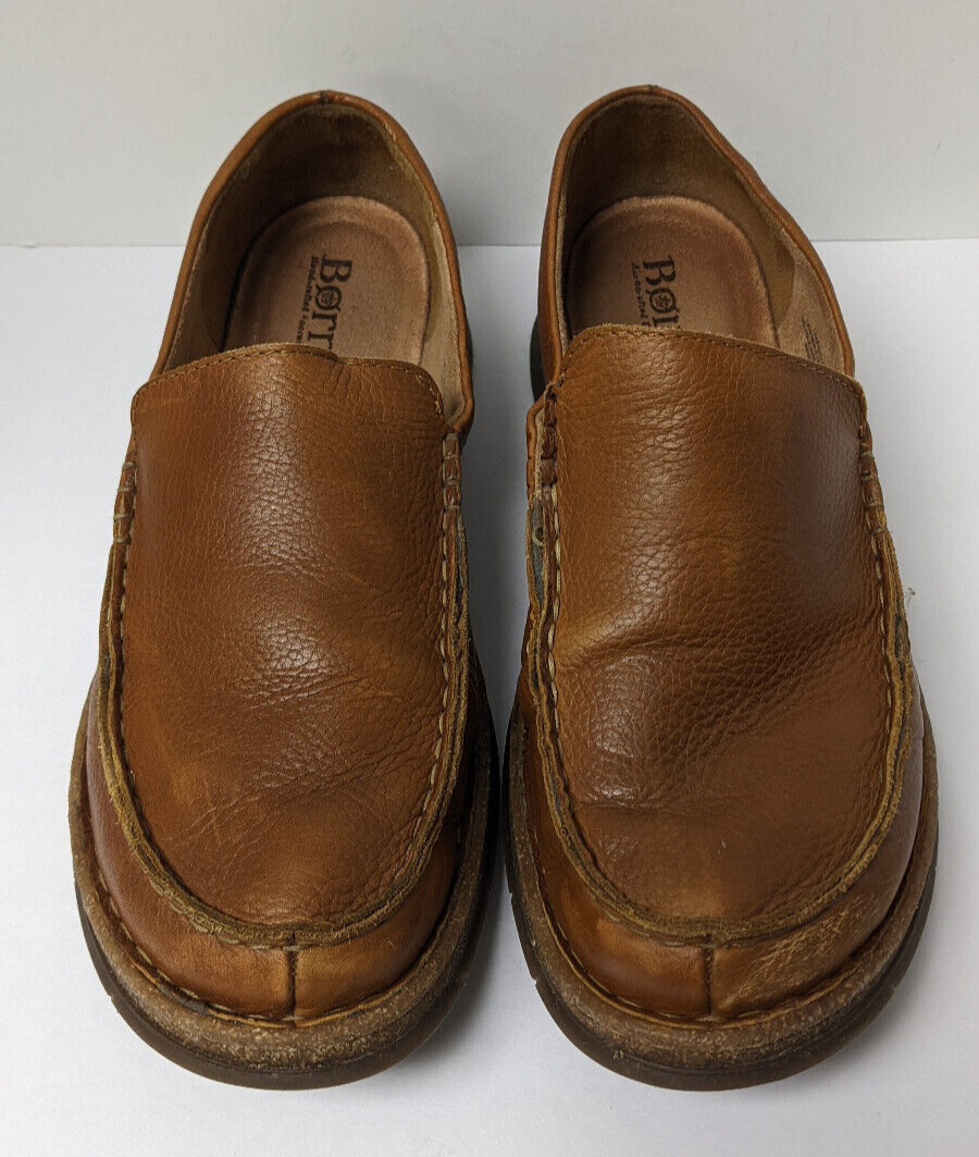 Born Baylor Moc Toe Loafers, Brown Leather, Men display picture 1