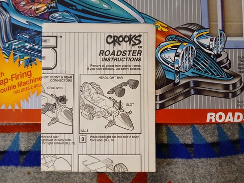 Cops N Crooks Roadster BOX + INSTRUCTIONS ONLY Complete Filecard Turbo Tutone  - Bild 3 von 13