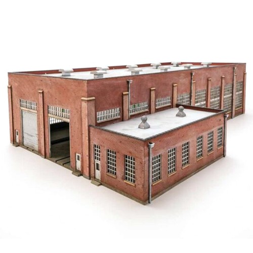 Walthers 9332923 130' 2Stall Diesel Engine House Kit HO Scale eBay