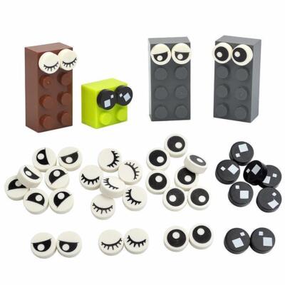 ️ New! 1x1 Eye Bricks Plates Tiles Bulk Lot 40x U Pick Parts Pieces for Lego