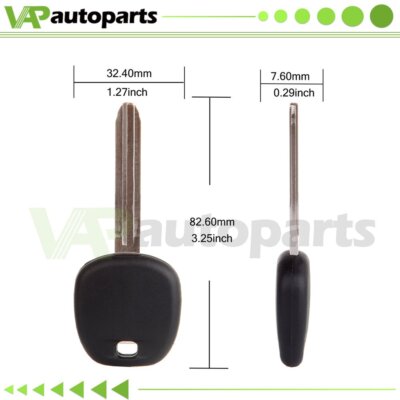 Ignition Key fit for Toyota Highlander Sienna 4Runner Camry 2004-2009 TOY44D-PT