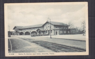 TEXAS, AMARILLO, STATION & HOTEL, c1940 ppc., unused.