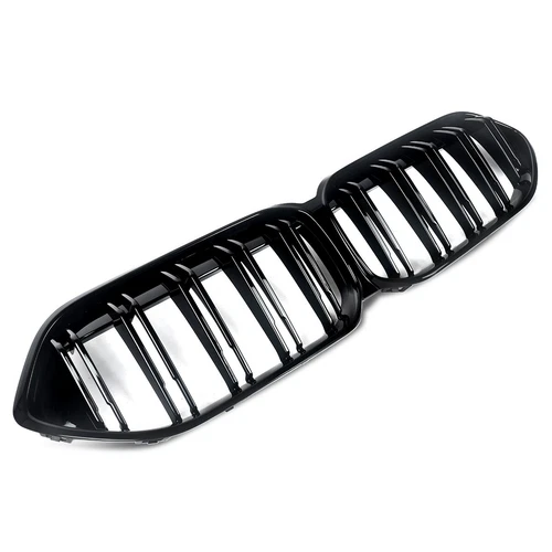 Parachoques delantero de doble listón rejilla para BMW Serie 2 F44 2020-2022 negro brillante - Imagen 4 de 13