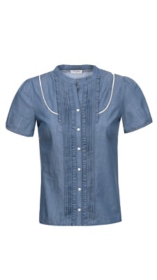 Vive Maria   Denim Princess Blouse Jeans Bluse Shirt Tunika Gr. XXL, Cowgirl