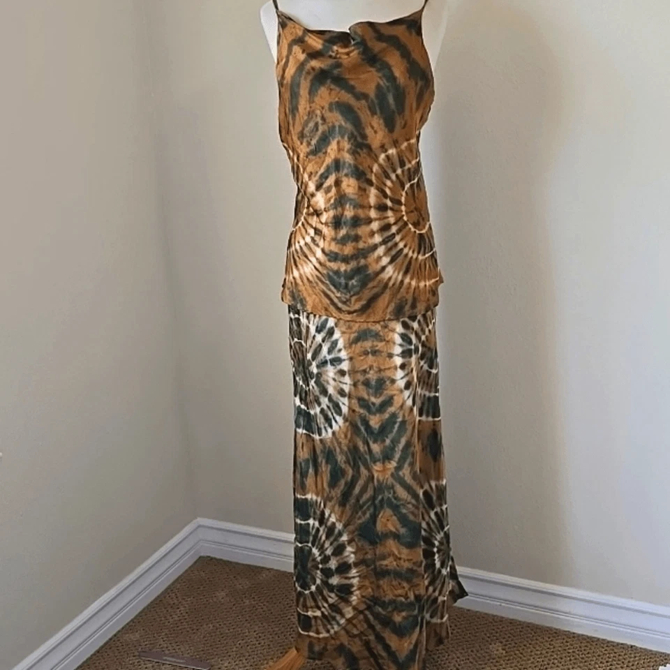 Young Fabulous & Broke Emmet skirt set in Golden Harvest Spin L - Image 2 of 4