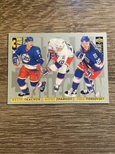 1996 Upper Deck 3 Star Selection Tkachuk/Zhamnov/Tverdovsky #327 Winnipeg Jets