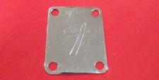 Vintage 1975 USA FENDER GUITAR NECK PLATE BIG F 4 BOLT