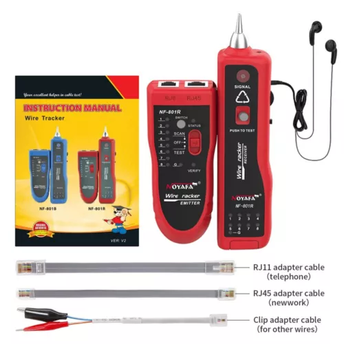 Network Cable Tester Ethernet LAN Telephone Wire Tracer RJ45 RJ11 Line Finder - Picture 7 of 11
