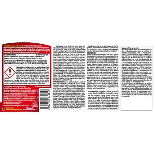 Roundup AC Konzentrat 250 Ml Unkrautvernichter Glyphosatfrei 