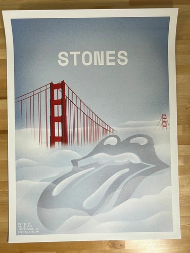 Rolling Stones - 2019 poster No Filter Tour Santa Clara, CA - Picture 2 of 6